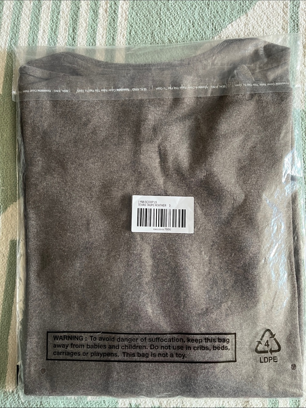 Chico's Soft Crew Neck Tee in Charcoal - Picture 3 of 5